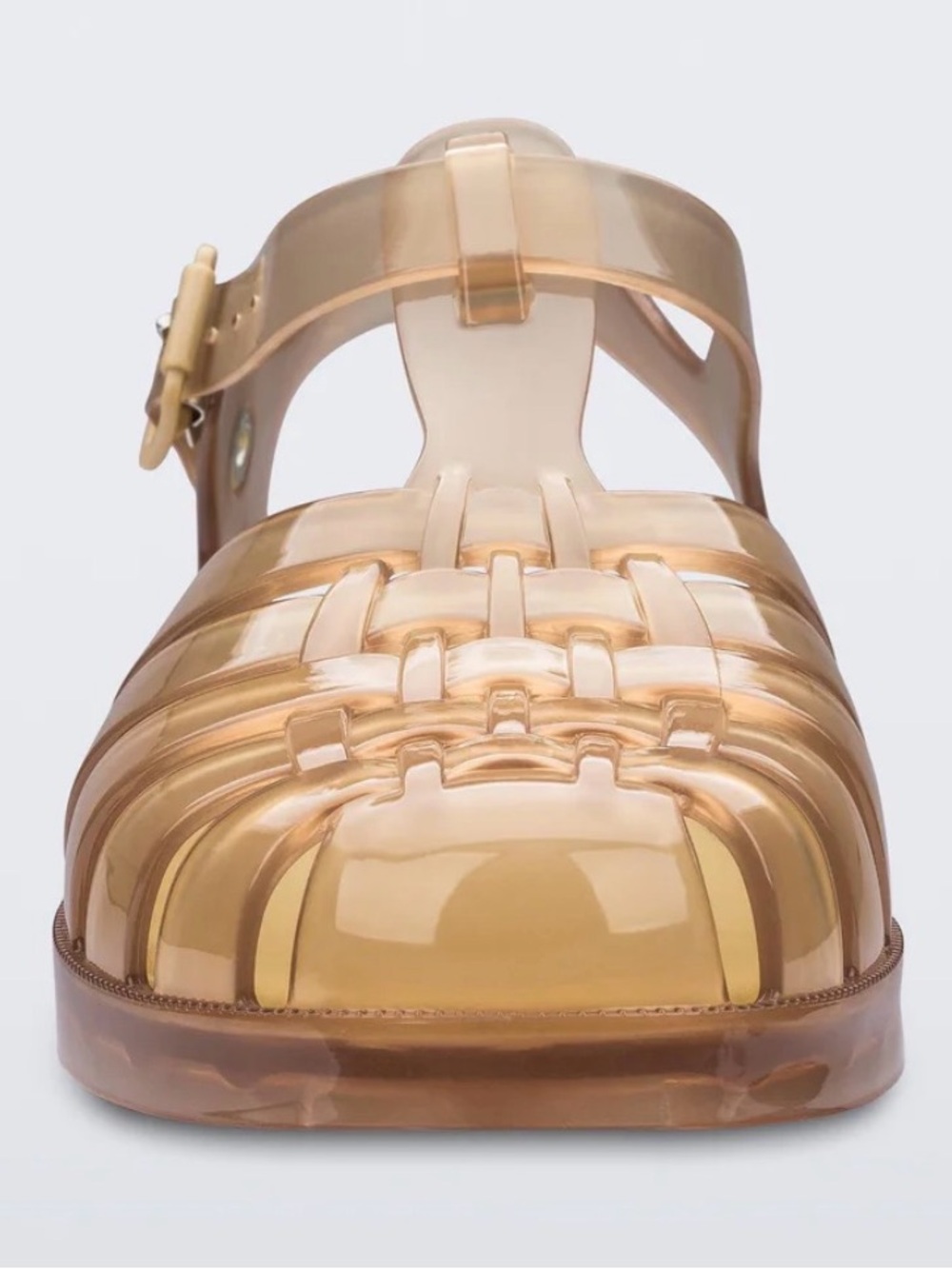 Melissa Possession Transparent Jelly Sandals in Amber 11 NEW - Picture 2 of 8